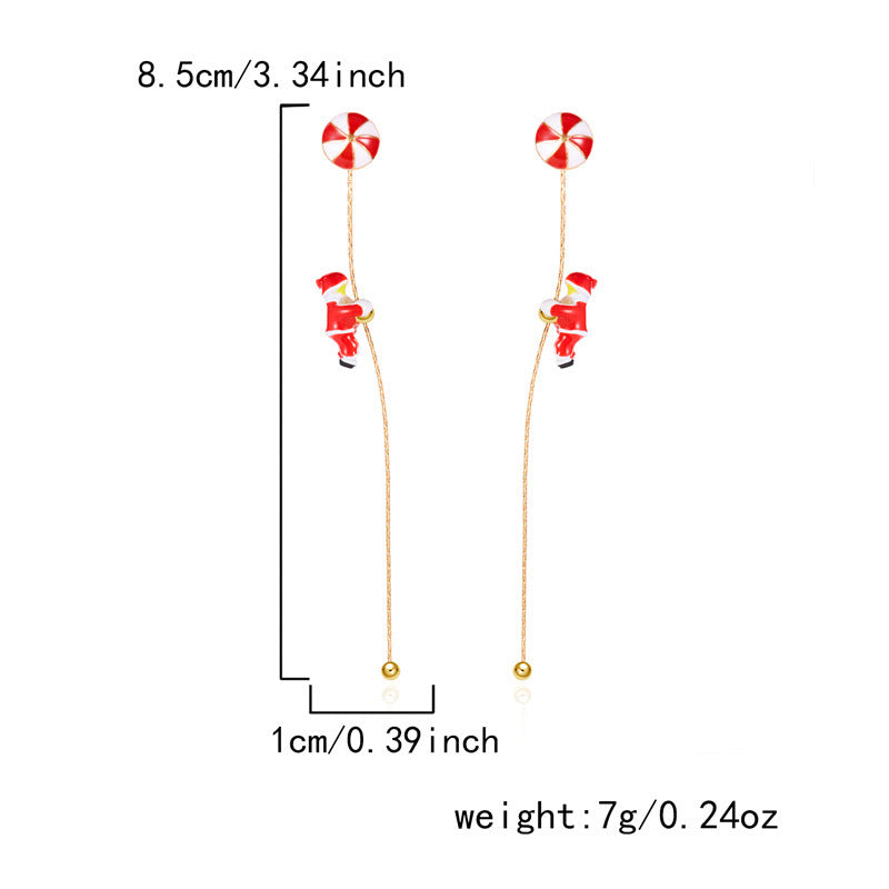 14K Gold-Plated 2025 Christmas Earrings