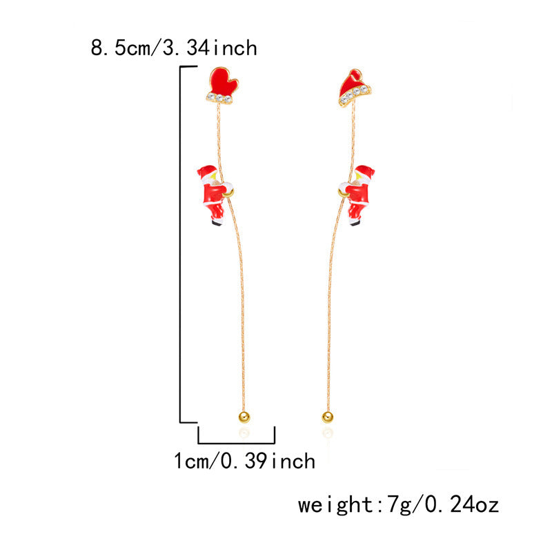 14K Gold-Plated 2025 Christmas Earrings