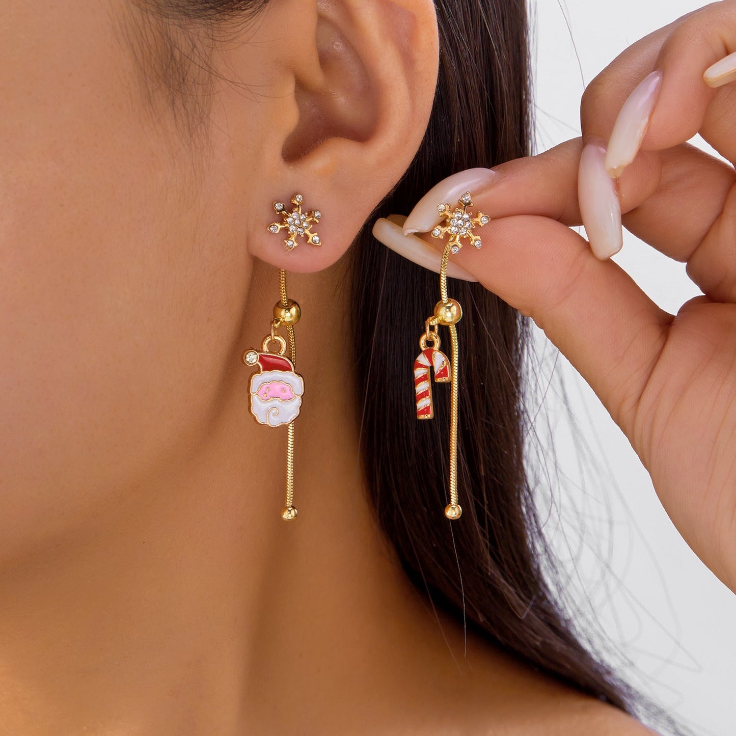 14K Gold-Plated 2025 Christmas Earrings