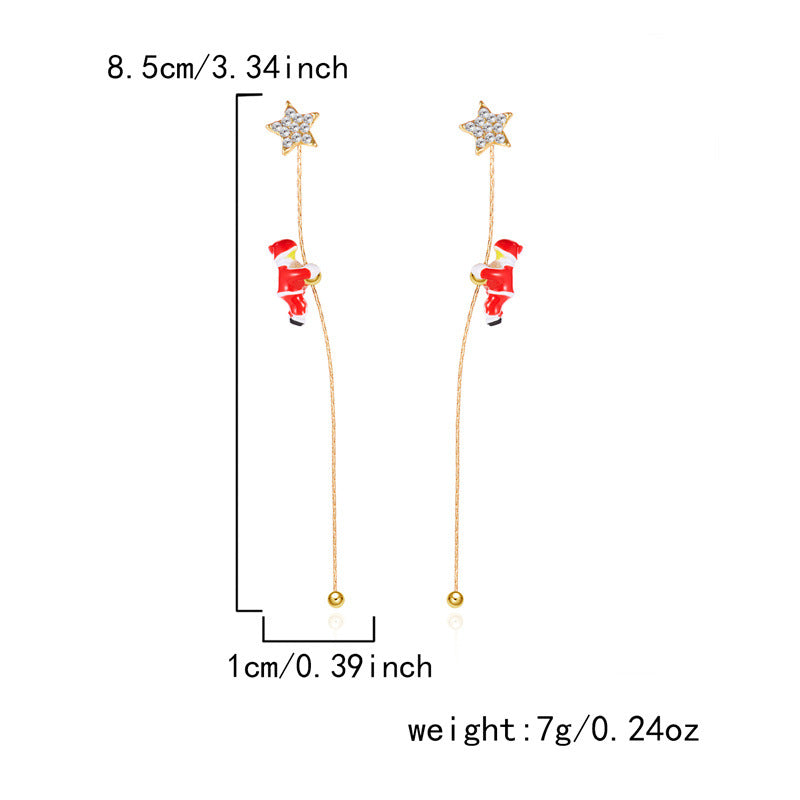 14K Gold-Plated 2025 Christmas Earrings