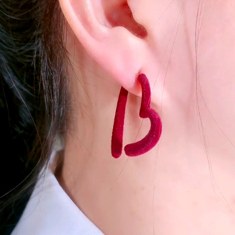 14K Gold-Plated 2025 Trendy Christmas Heart Earrings