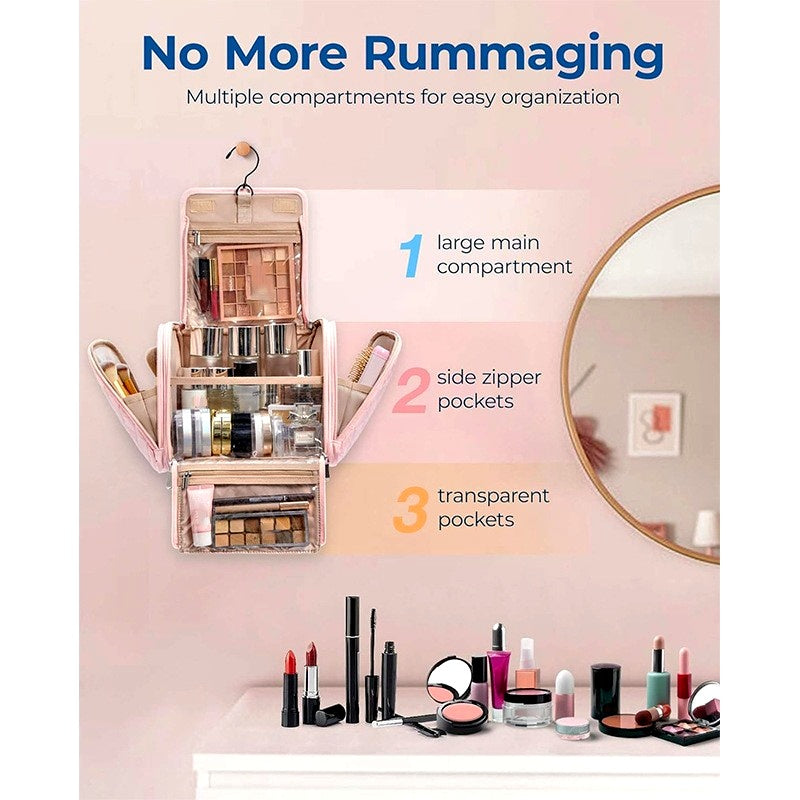 Large Capacity Cosmetic Jewelry Storage Travel Bag