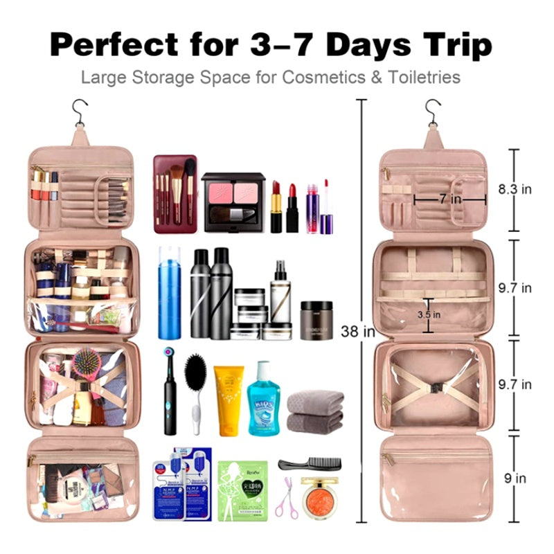 Large Capacity Cosmetic Jewelry Storage Travel Bag