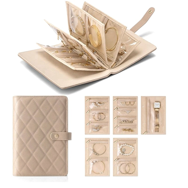 Large Capacity Jewelry Storage Clutch Bag & Travel Organizers