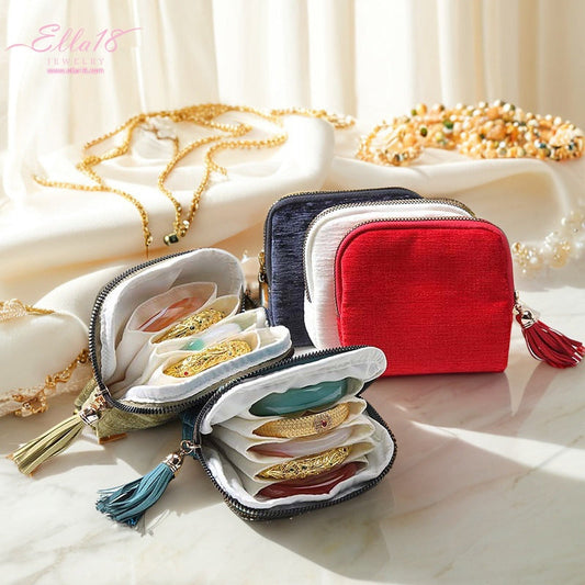 Portable Jewelry Storage Wallet Bag